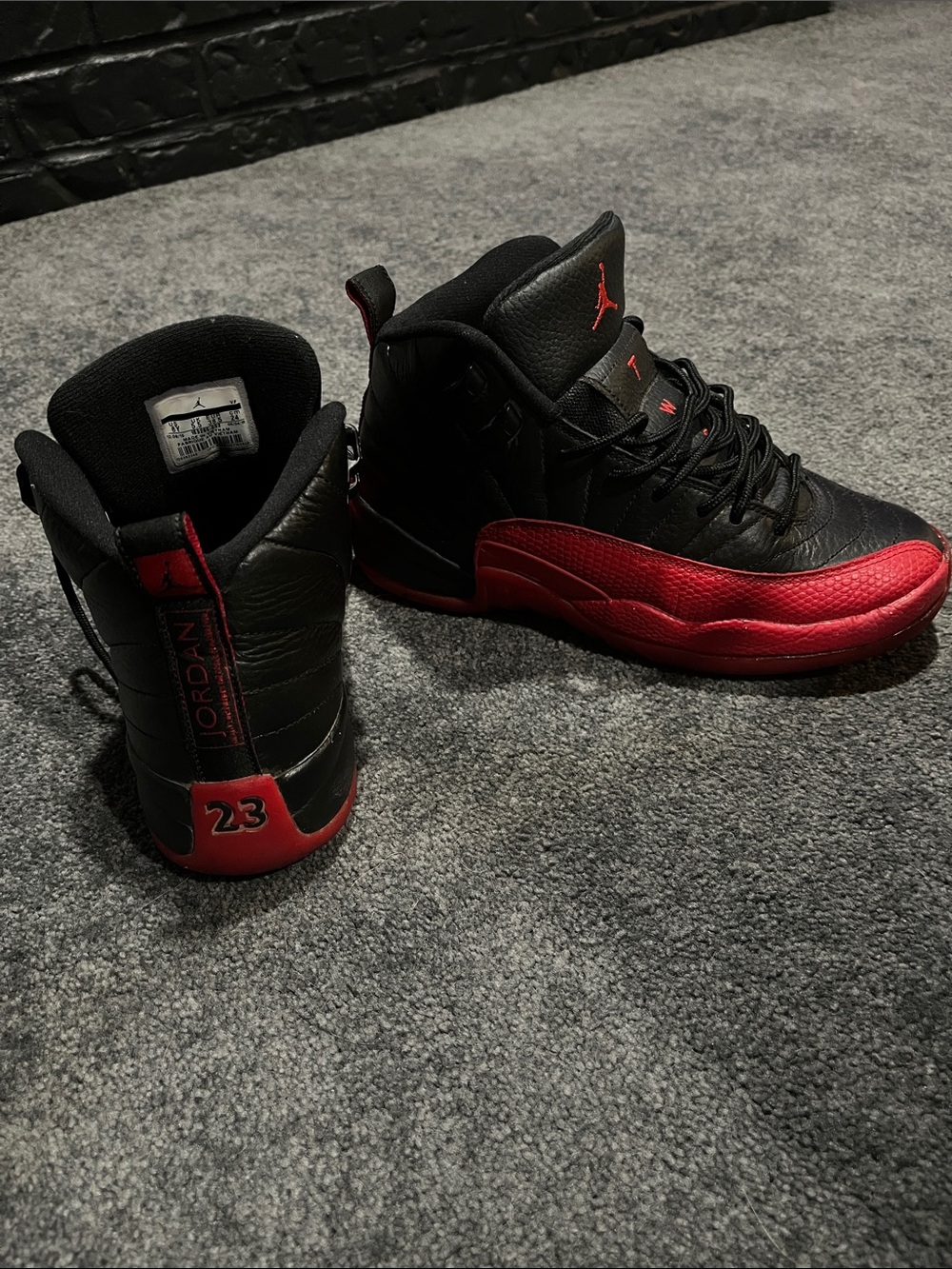 Jordan’s flu game 2015  Black and Red High-Top Sneakers